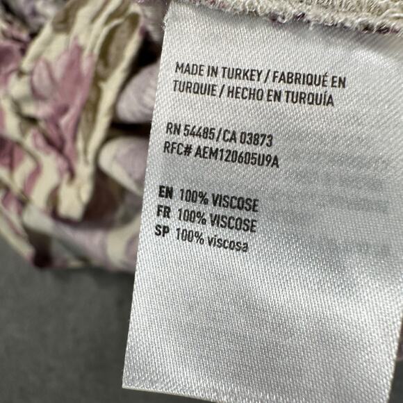 American Eagle Outfitters Off SHoulder Floral Peasant Blouse Women's Small Boho - Picture 7 of 8